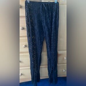 Becca by Rebecca Virtue Black Cover-up Lace Pants